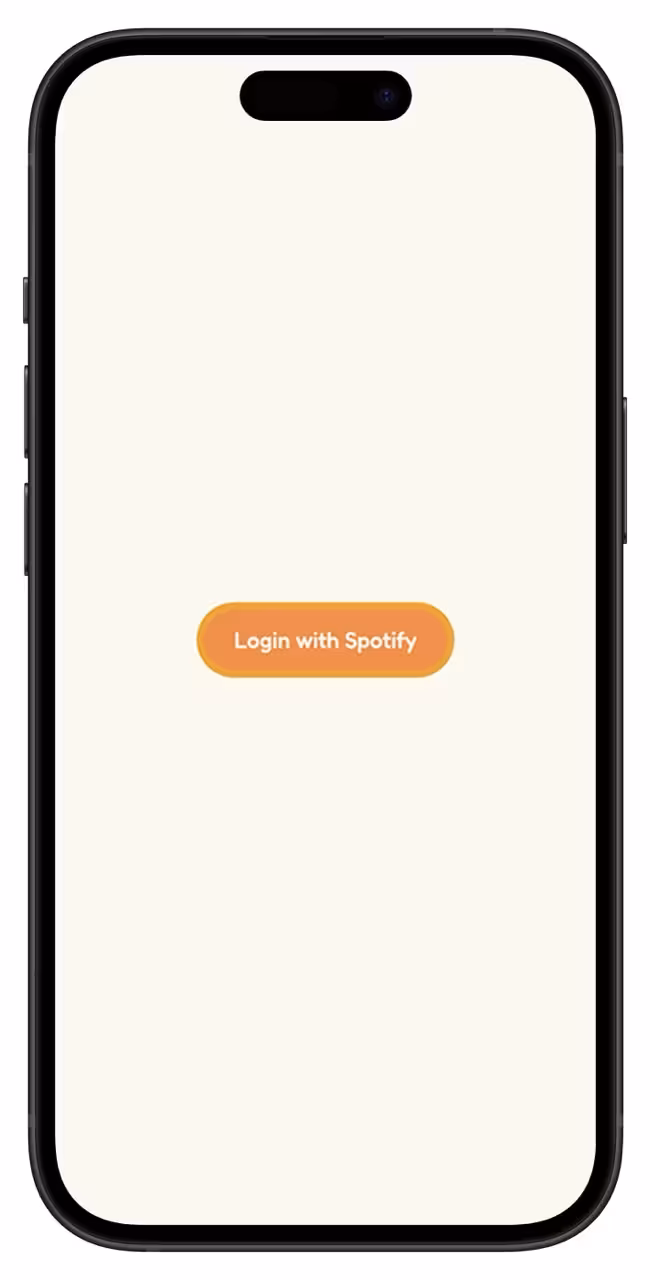 Spotify app login screen